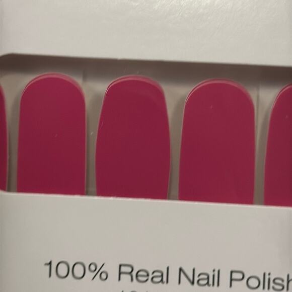 Color Street Other - NWT Color Street "Are you Madrid-ing Me?" Solid Pink Nail Strips